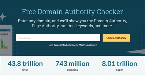 check domain authority moz|Help Guide for the Free Domain Authority Checker Tool .